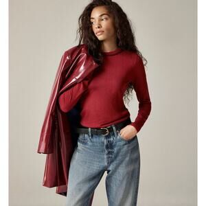 J. Crew Red Crew Neck Sweater